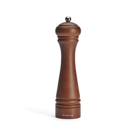 Moulin universel à poivre, sel et épices DE BUYER Java 25cm en bois - 4 coloris