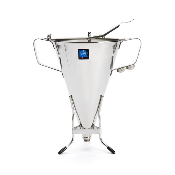 Entonnoir à piston DE BUYER en inox Kwik Max 3.3L avec pied