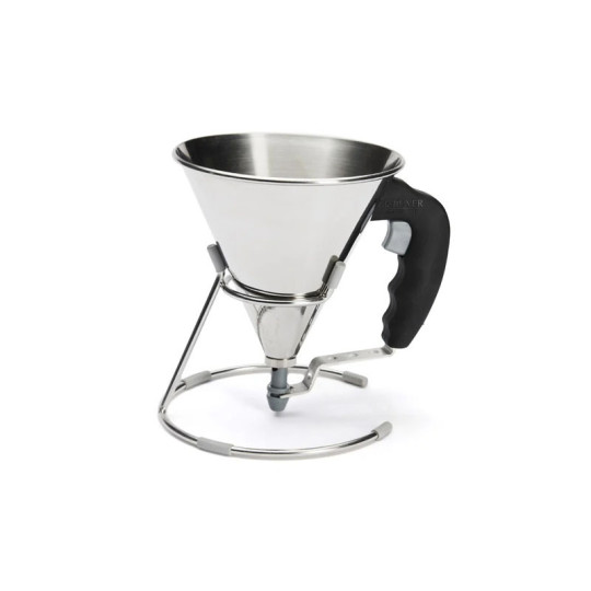 Entonnoir à piston DE BUYER en inox Kwik 0.8L - 5 coloris
