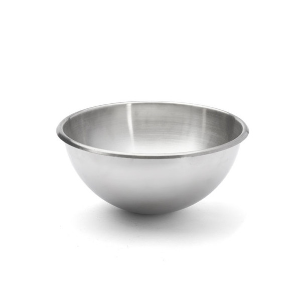 Bassine demi-sphérique DE BUYER en inox bord roulé ouvert - 4 tailles