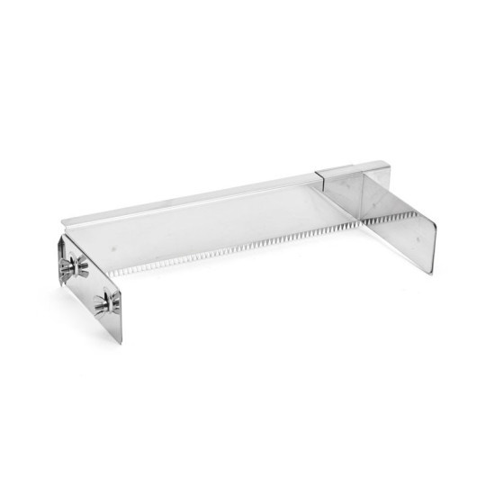 Raplette Pascal DE BUYER en inox réglable avec double peigne à crème
