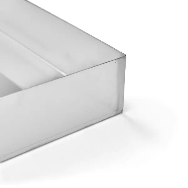 Caisse à génoise DE BUYER en inox droite et étanche - 2 tailles
