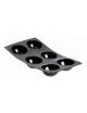 Moulflex DE BUYER moule plaque à 6 demi-sphères