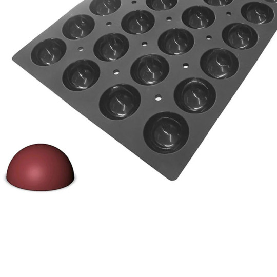 Moulflex Pro DE BUYER moule plaque à 18 demi-sphères