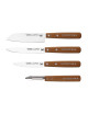Coffret Chefs Cuisine Cerisier NOGENT 4 pièces couteaux