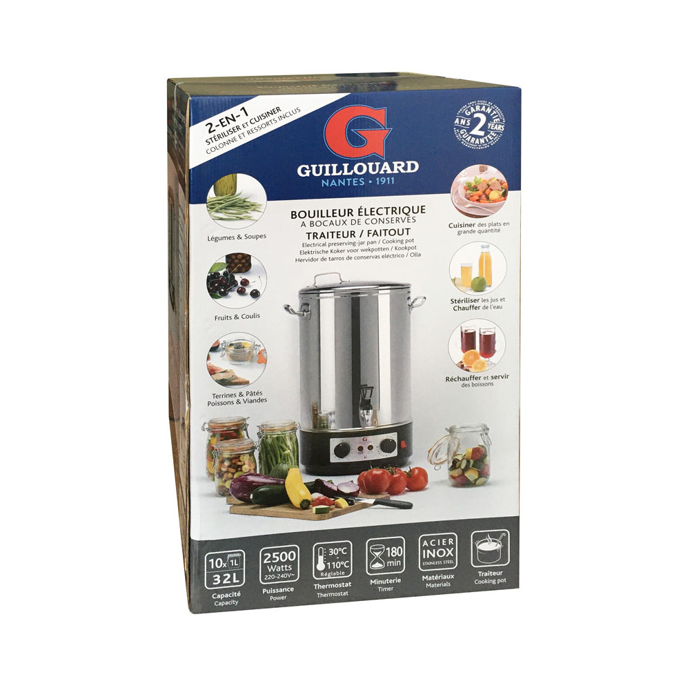 Bouilleur électrique inox 10 Bocaux / 32L