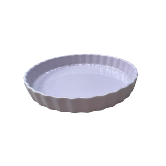 Plat à tarte ESPRIT DE CUISINE rond 28cm en céramique Tendance Gourmande - 2 coloris
