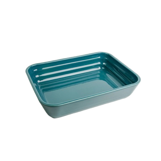 Plat à four ESPRIT DE CUISINE rectangulaire 23cm en céramique Ondine - coloris bleu
