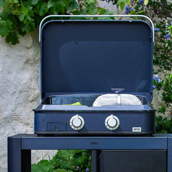 Plancha gaz ENO Enosign 65cm 2 brûleurs - 2 coloris