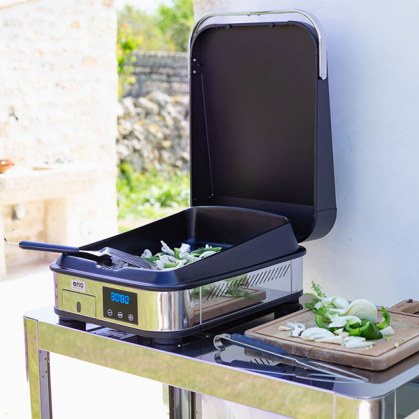 Couvercle pour Plancha électrique ENO Enosign 40cm Noir
