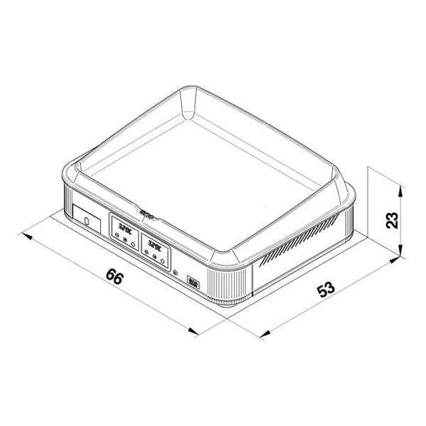Plancha électrique ENO Enosign 65cm inox