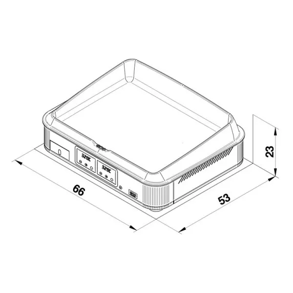 Plancha électrique ENO Enosign 65cm inox