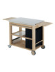 Chariot Mobilot pour plancha ENO bois et inox