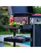Combo plancha gaz chariot ENO Initial 65cm 3 brûleurs inox noir
