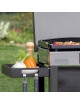 Combo plancha électrique chariot ENO Initial 50cm inox noir