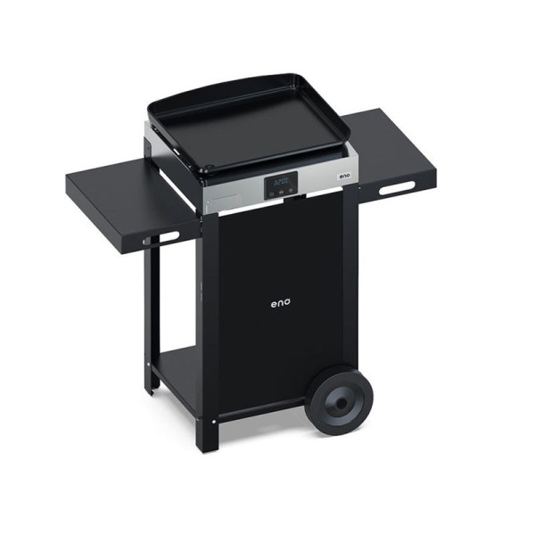 Combo plancha électrique chariot ENO Initial 50cm inox noir