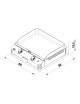 Plancha gaz ENO Fusion 60cm 2 brûleurs - 2 coloris