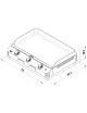 Plancha gaz ENO Fusion 75cm 3 brûleurs - 2 coloris