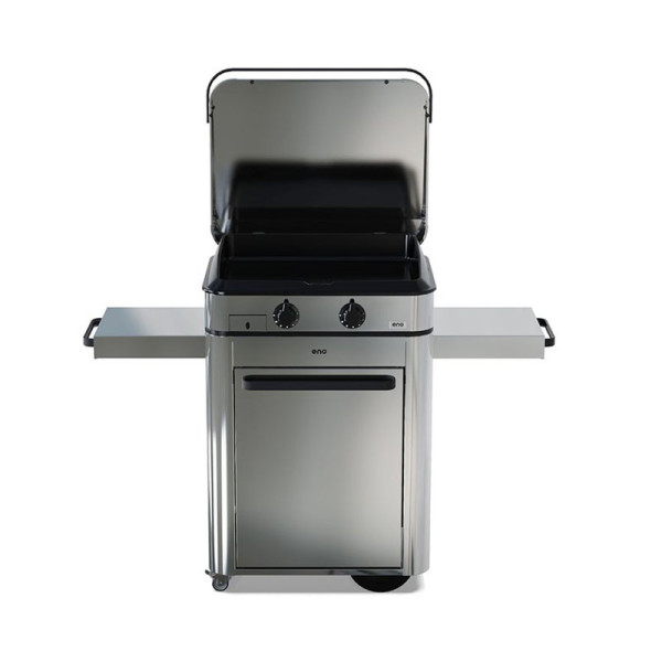 Combo plancha gaz chariot ENO Enosign 65cm 2 brûleurs - 3 coloris