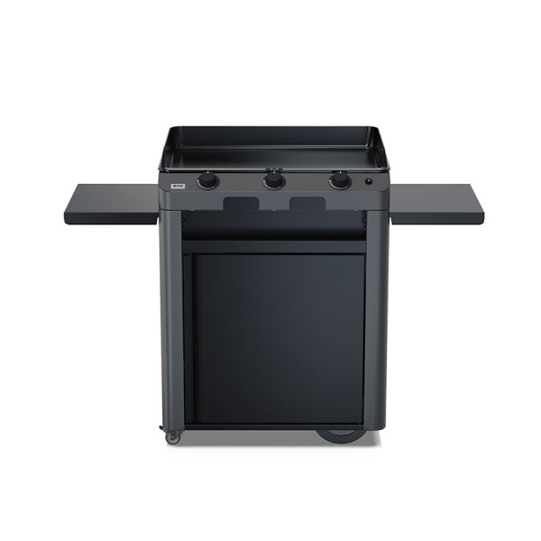 Combo plancha gaz chariot ENO Fusion 75cm 2 brûleurs - 2 coloris