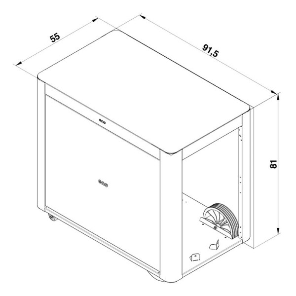 Chariot Achille avec rideau pour plancha ENO - 3 coloris