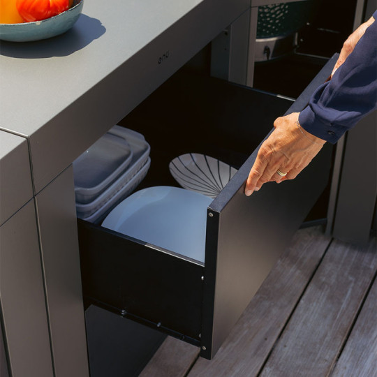 Ensemble de 2 tiroirs ENO Modulo pour cuisine d'extérieur