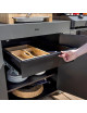 Tiroir noir ENO Modulo pour cuisine d'extérieur