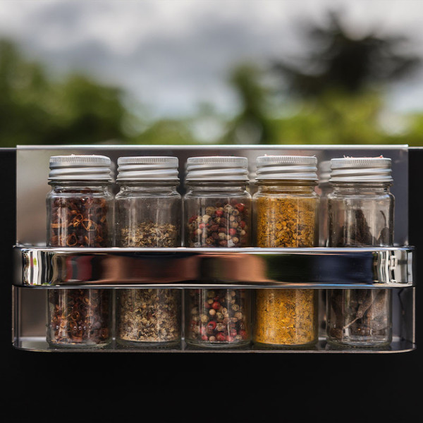 Kit ENO de 4 accessoires Crédence Modulo Félix Noir cuisine d'extérieur