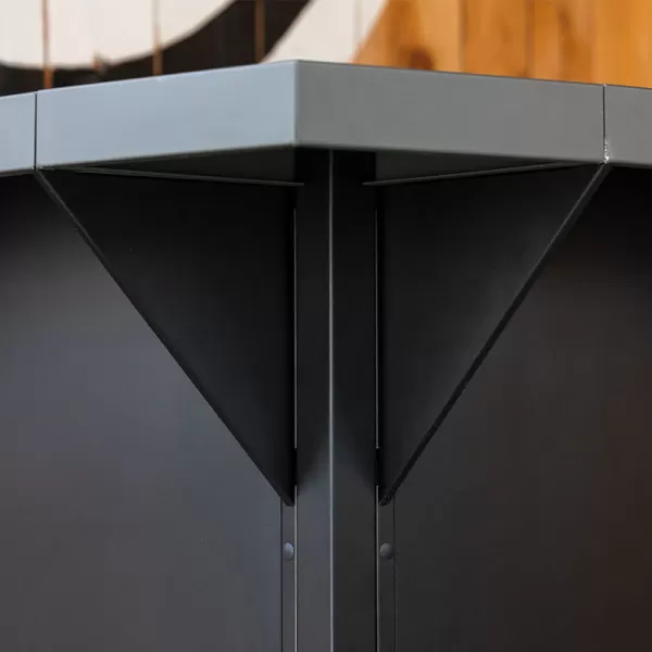 Cornière habillage pour comptoir ENO Modulo Félix Noir cuisine d'extérieur