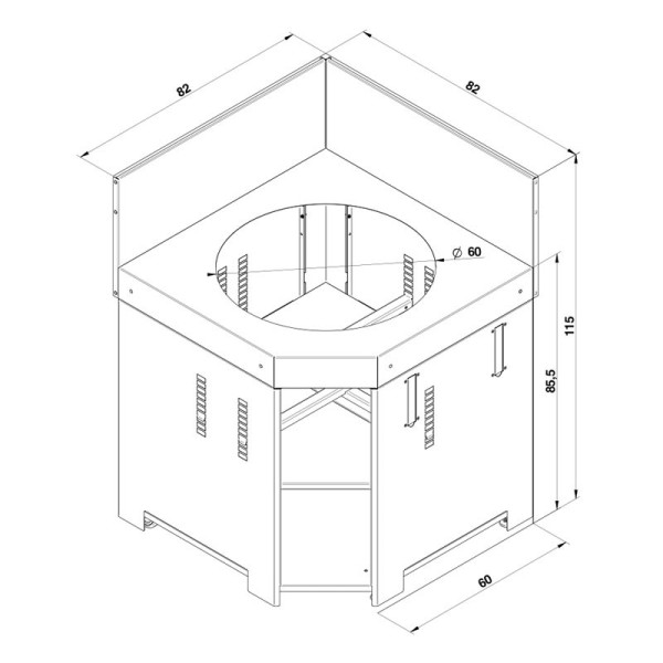 Module ENO Angle Kamado M&L cuisine d'extérieur - 2 coloris