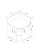 Module ENO d'angle 80cm cuisine d'extérieur - 2 coloris