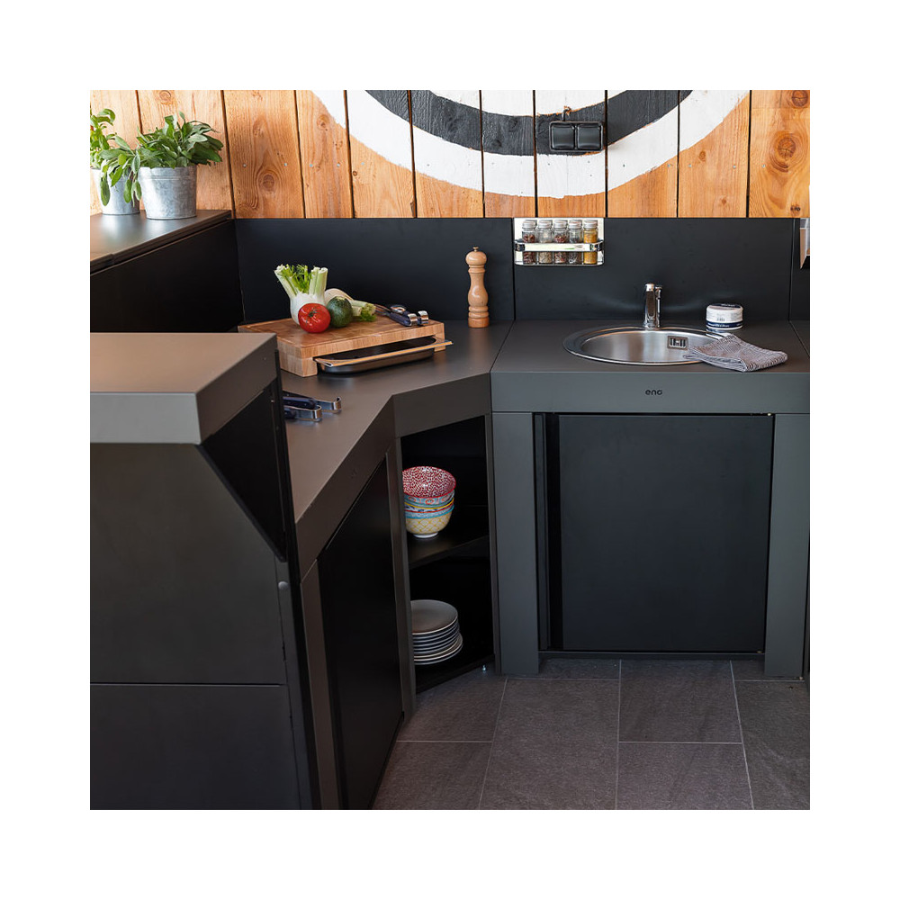 ROBOTIME Mud Kitchen Play Set para niños, cocina de madera de lujo al aire libre con grifo funcional, pizarra, parrilla de barbacoa, gran espacio de almacenamiento, fregadero de jardín y accesorios de ROBOTIME Mud Kitchen Play Set para niños, cocina de madera de lujo al aire libre con grifo funcional, pizarra, parrilla de barbacoa, gran espacio de almacenamiento, fregadero de jardín y accesorios de