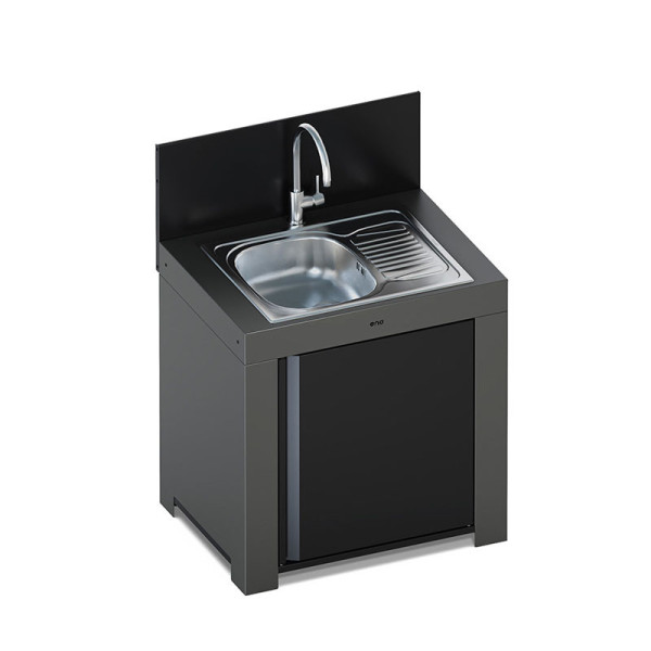 Module évier avec égouttoir ENO 80cm cuisine d'extérieur - 2 coloris