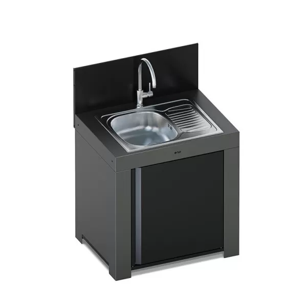 Module évier avec égouttoir ENO 80cm cuisine d'extérieur - 2 coloris