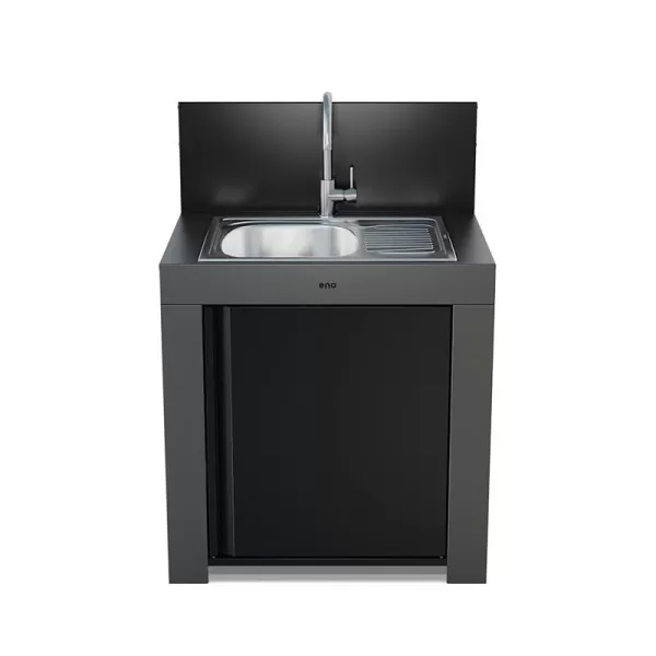 Module évier avec égouttoir ENO 80cm cuisine d'extérieur - 2 coloris