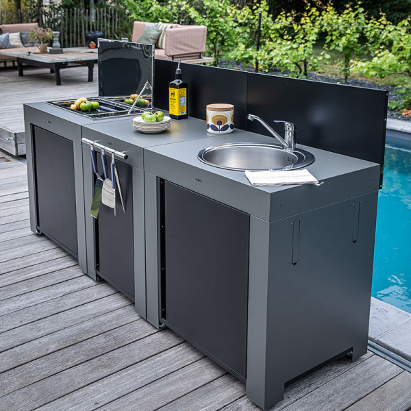 Module évier ENO 80cm cuisine d'extérieur - 2 coloris