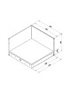 Module plateau d'angle ENO cuisine d'extérieur - 2 coloris