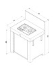 Module table Master encastrée ENO 80cm cuisine d'extérieur - 2 coloris
