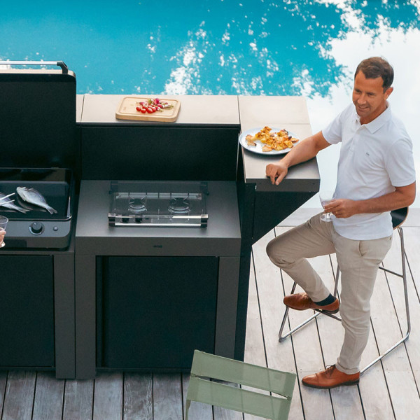 Module table Master encastrée ENO 80cm cuisine d'extérieur - 2 coloris