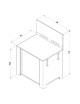Module Plancha ENO 80cm cuisine d'extérieur - 2 coloris