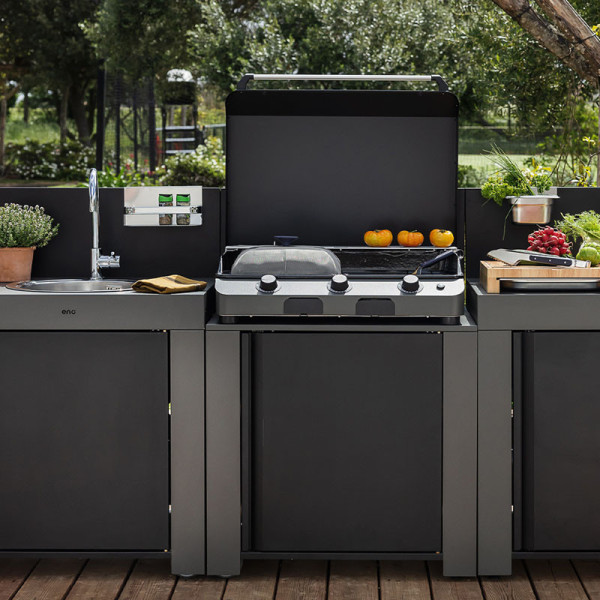 Module Plancha ENO 80cm cuisine d'extérieur - 2 coloris