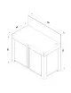 Meuble plancha ENO Félix 120cm cuisine d'extérieur - 2 coloris