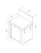 Module Plan de travail ENO 80cm cuisine d'extérieur - 2 coloris