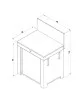 Module Plan de travail ENO 80cm cuisine d'extérieur - 2 coloris