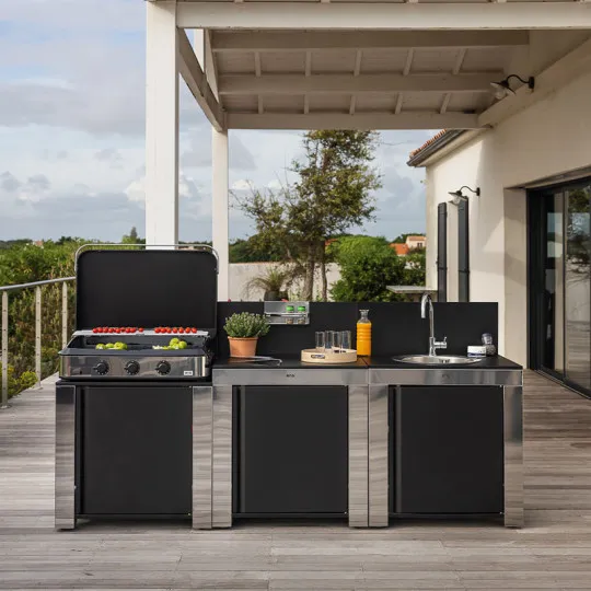 Ensemble Cuisine ENO Classic 3 modules cuisine d'extérieur - 2 coloris