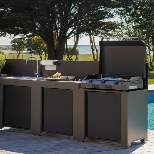 Ensemble Cuisine ENO Classic 3 modules cuisine d'extérieur - 2 coloris