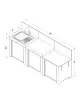 Ensemble Cuisine ENO Classic 3 modules cuisine d'extérieur - 2 coloris