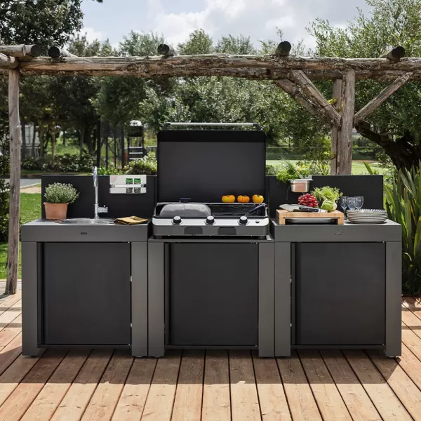 Ensemble Cuisine ENO Classic 3 modules cuisine d'extérieur - 2 coloris