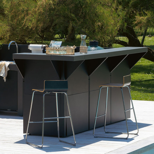 Kit comptoir ENO Modulo 80cm cuisine d'extérieur - 2 coloris
