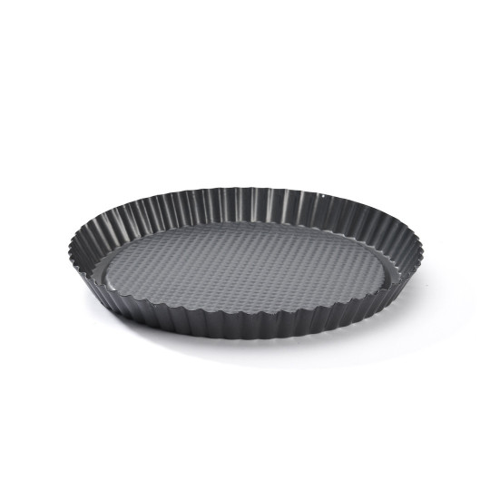 Moule rond spécial tarte aux fruits DE BUYER acier antiadhésif 28cm